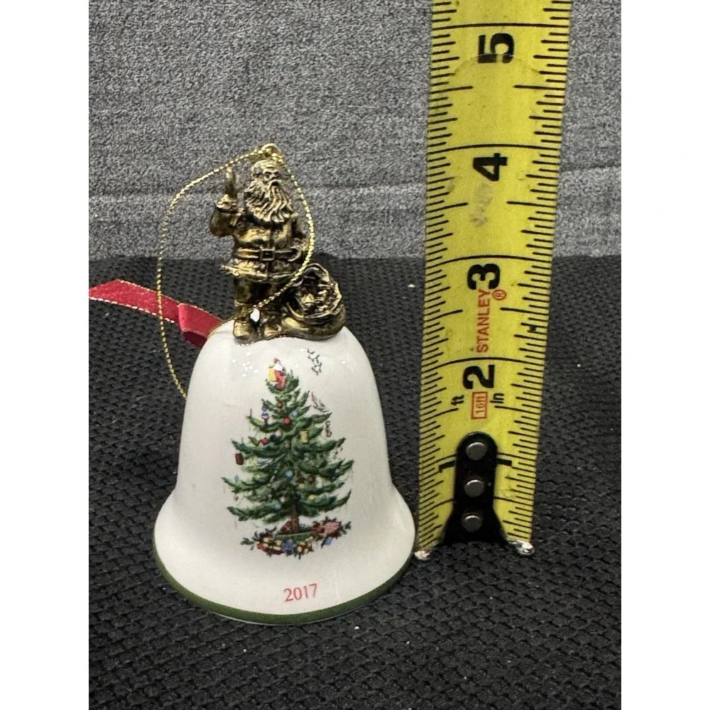 Spode Annual Bell Ornament American Santa‎ - Boxed 11701907 2017